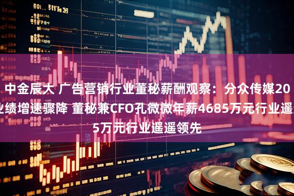 中金辰大 广告营销行业董秘薪酬观察：分众传媒2024年业绩增速骤降 董秘兼CFO孔微微年薪4685万元行业遥遥领先